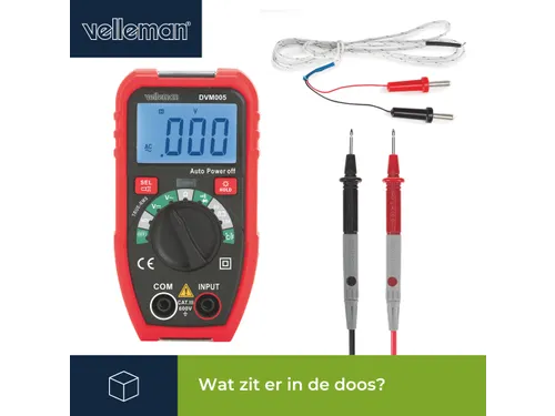 Kleine Robuuste Digitale Multimeter - CAT III - 600 V - 7 Functies