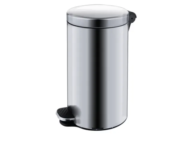 RVS pedaalemmer,12l,HxØ 400x250mm,binnenbak kunststof,romp mat