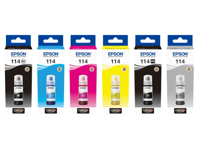 114 EcoTank Grey ink bottle