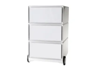 mobiel ladeblok,HxBxD 642x390x436mm,3lade(n),romp wit,front wit - 1