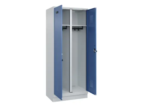 locker voor scheiding van kleding,HxBxD 1950x800x500mm,2vak