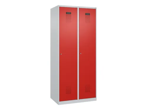 locker,HxBxD 1850x800x500mm,2vak,vak B 400mm,cil.-slot,staand op vloer