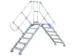 passerelle,estrade H 2,5m,2x10marches,marches l 1000mm,inclinaison 60