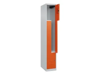 Z-garderobekast,HxBxD 1850x300x500mm,vak B 150/300mm,cil.-slot - 2