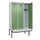 locker met bank,HxBxD 2120x1200x815mm,3vak,vak B 400mm,cilinderslot