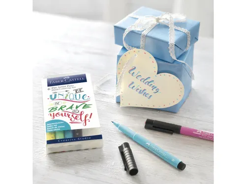 Tekenstift Faber-Castell Pitt Artist Pen handlettering I 6-delig etui