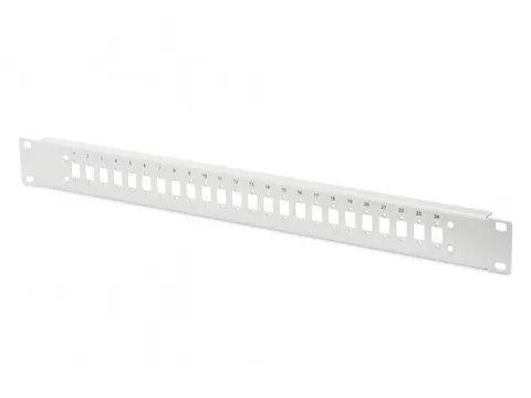 Panneau Fibre optique 1U 24x LC DX pour boîte AL et F Griss