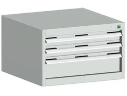 ladekast HxBxD 400x650x650mm 3laden RAL7035