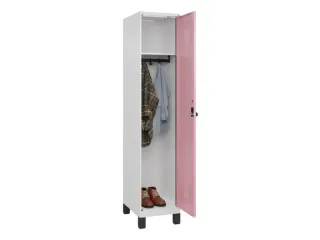 locker,HxBxD 1950x400x500mm,1vak,vak B 400mm,draaigrendel,voeten - 1
