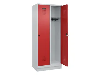 locker,HxBxD 1950x800x500mm,2vak,vak B 400mm,draaigrendel,sokkel - 2
