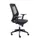 Bureaustoel,Synchroonmech.,M. Armleuningen,Zitting Schuimstof Zwart