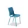 Kunststof kuipstoel,4voeten teal blue,zitting PP teal blue