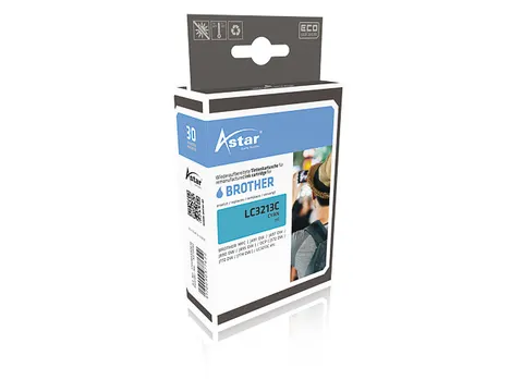 Astar Brother LC3213C DCPJ/MFCJ Inkt Cyaan Rebuilt 400 pagina's