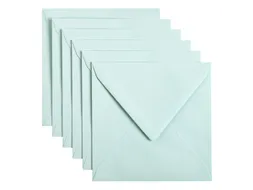 Envelop Papicolor 140x140mm Zeegroen gegomd
