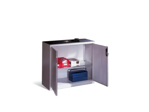 baliekast,HxBxD 1000x1200x400mm,cil.-slot,romp RAL7035,front RAL3003