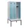 locker met bank,HxBxD 1950x900x815mm,3vak,vak B 300mm,cilinderslot