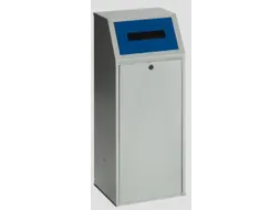 Afvalverzamelaar papier 70 liter hxbxd 1000x400x400mm inworpklep Blauw