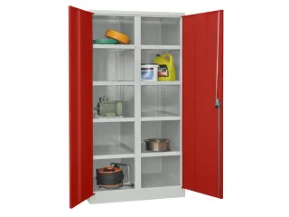 zwaarlastkast 1950x1040x630mm openslaande deuren RAL7035 front RAL3000 - 2