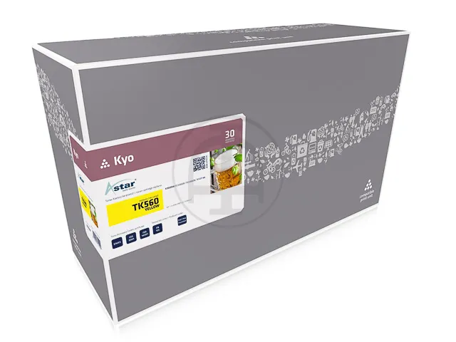 AS13560 Astar Kyocera TK560 FSC toner geel rebuilt 10.000pagina's chip