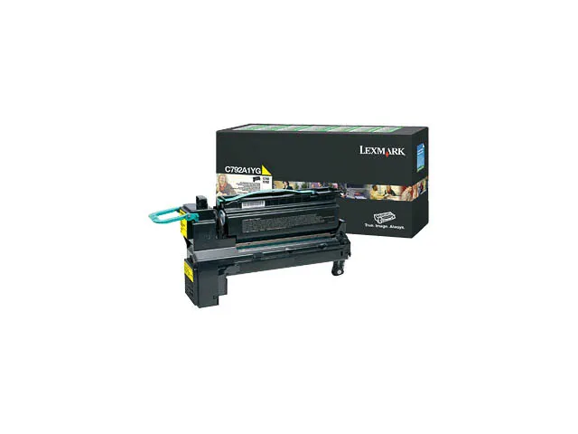 Tonercartridge Lexmark C 792 a 1 yg Retourprogramma Geel