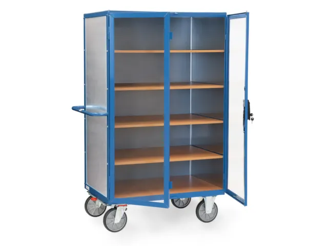 kastwagen,draagverm. 750kg,5niveaus,laadvl. LxB 1000x680mm,3wanden