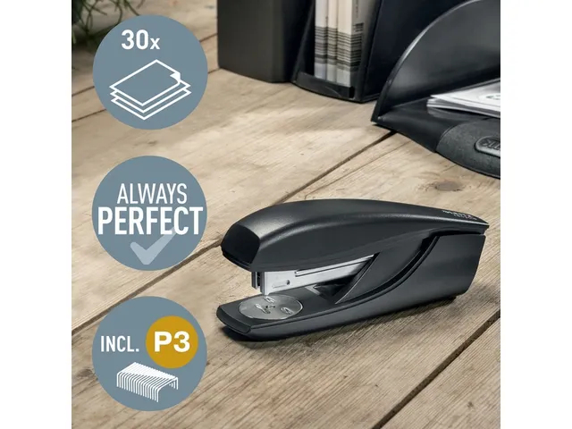 Nietmachine Leitz NeXXt Recycle 30vel 24/6 zwart