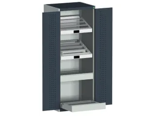 systeemkast HxBxD 2000x800x650mm CNC-lade 2laden Ral7035 Ral7016 - 1