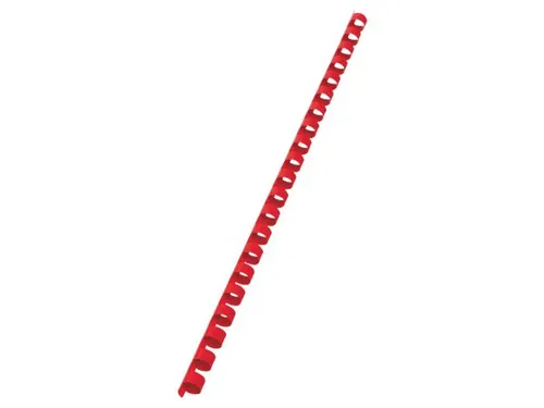 Bindrug GBC 10mm 21-rings A4 rood 100stuks