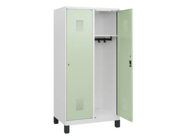 schoollocker,HxBxD 1630x800x500mm,2vak,vak B 400mm,cil.-slot,voeten