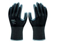 Handschoen 370, Maat 9 Nitril Grijs Groen