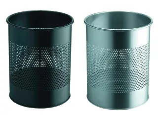 Papierbak Durable 3310-23 15 liter 165mm perforatie zilver - 2