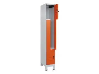 Z-garderobekast,HxBxD 1950x300x500mm,vak B 150/300mm,draaigrendel - 2
