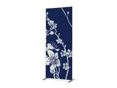 Scheidingswand Textiel Deco 85x200cm Japanse Bloesem blauw ECO