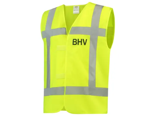 Tricorp V-RWS fluohesje voor BHV, fluo geel, maat XL/2XL, per stuk