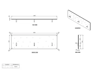 Opzetwand tbv zit-sta werkplek 180x80cm Zwart - 3