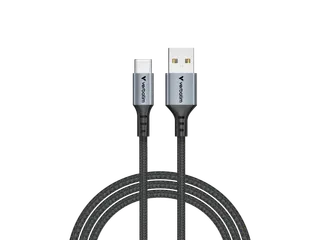 S+C Usb-A/USB-C Kabel zwart 18W 31843 480Mbps 1.20m - 1