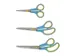 Easy grip 3 pcs. 14/20,1/24,7cm turquoise/ jaune melon Acier inoxydabl
