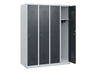 schoollocker,HxBxD 1530x1200x500mm,4vak,vak B 300mm,cil.-slot - 1