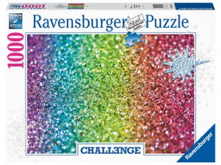 Puzzel Ravensburger Glitter challenge 1000 stukjes - 1