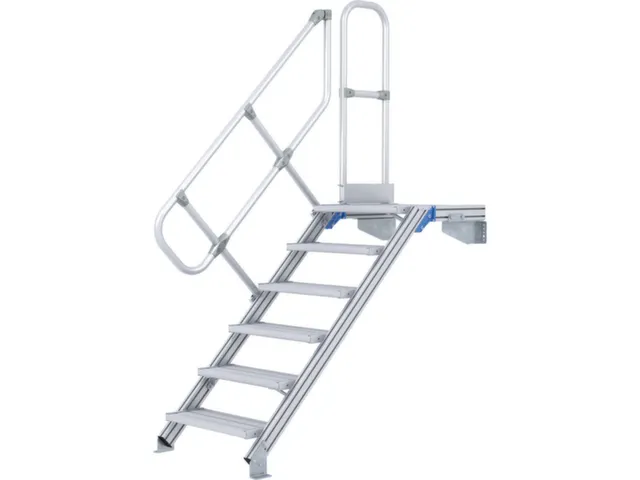 escalier mobile,estrade H 2,25m,9marches,marches l 1000mm,alu
