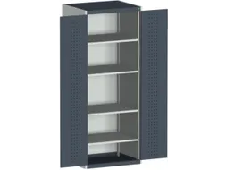 kast met geperforeerde platen,HxBxD 2000x800x650mm,4xStalen bodem