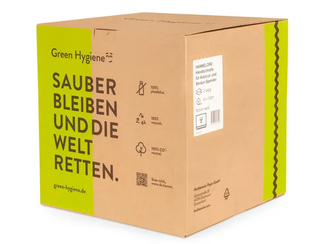 Handdoekrol 100% Recycled 2-laags Co2 neutraal 8 Rol