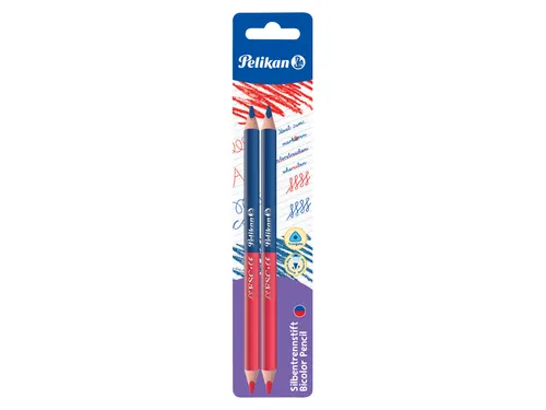 Potlood Pelikan 3mm rood/blauw 2 stuks