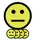 Magneet smiley 50mm emotie neutraal geel 5 stuks