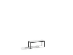 Omkleedbank L 1000Mm Pvc-Zitlatten Ral7021