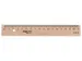 Liniaal Aristo 17cm hout met metaalinleg