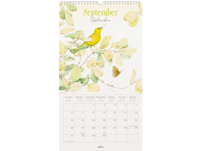 Calendrier mensuel 2027 Marjolein Bastin 280x500mm International