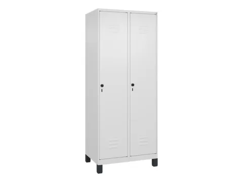armoire vestiaire noir et blanc HxlxP 1950x800x500mm 2compart.