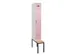 locker met bank,voor scheiding van kleding,HxBxD 2120x300x815mm,1vak
