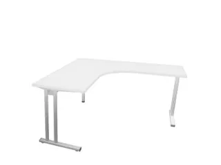 bureau in vrije vorm,HxBxD 740x1600x1600mm,vrije vorm,Bl-wit - 1